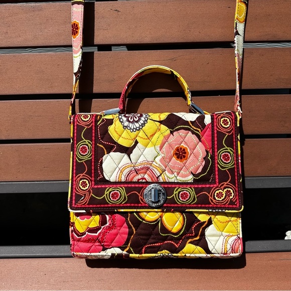 Vera Bradley Buttercup "Julia" Crossbody Bag - Picture 9 of 11